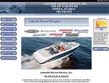 Tablet Screenshot of lakesidemarinetopeka.com